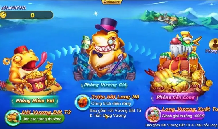 Bí Kíp Chơi Bắn Cá Royal Fishing Tại M88 Thắng Lớn Mỗi Ngày 2 Các phòng chơi trong game Bắn Cá Royal Fishing Tại M88