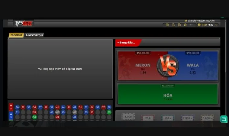 Hướng Dẫn Cách Chơi Đá Gà WS168 Tại M88 Chi Tiết Cho Kê Thủ 2 Các cửa cược tại sảnh Đá Gà WS168 Tại M88