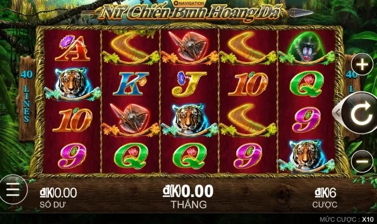 Phiêu Lưu Cùng Nổ Hũ Rừng Xanh M88 Khám Phá Kho Báu 2 Giao diện chơi Nổ Hũ Rừng Xanh M88