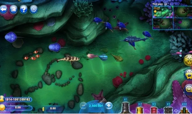 Giao diện chơi cá cược Thợ Săn Cá Tại M88